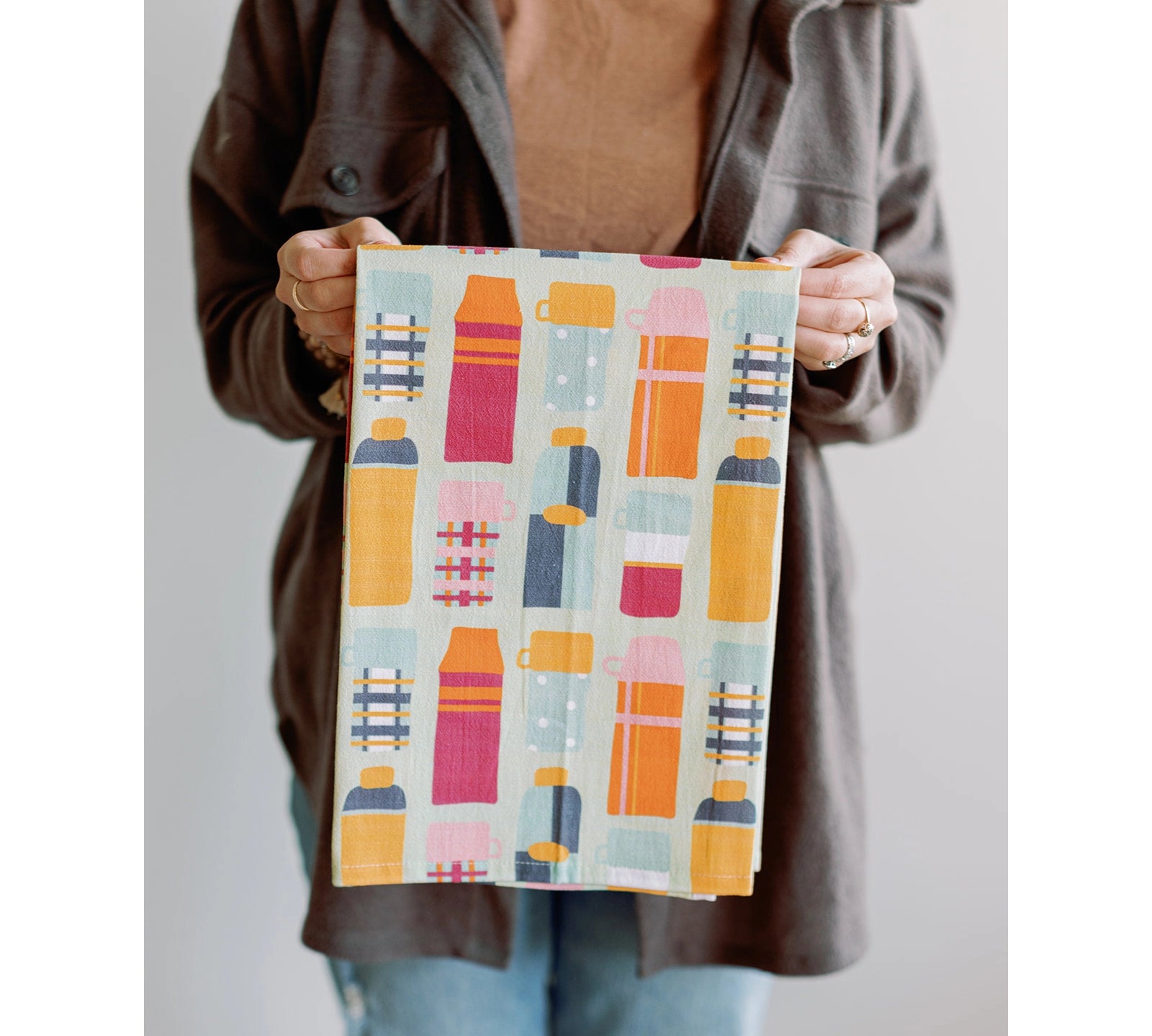 Doe A Deer Full Pattern Towel