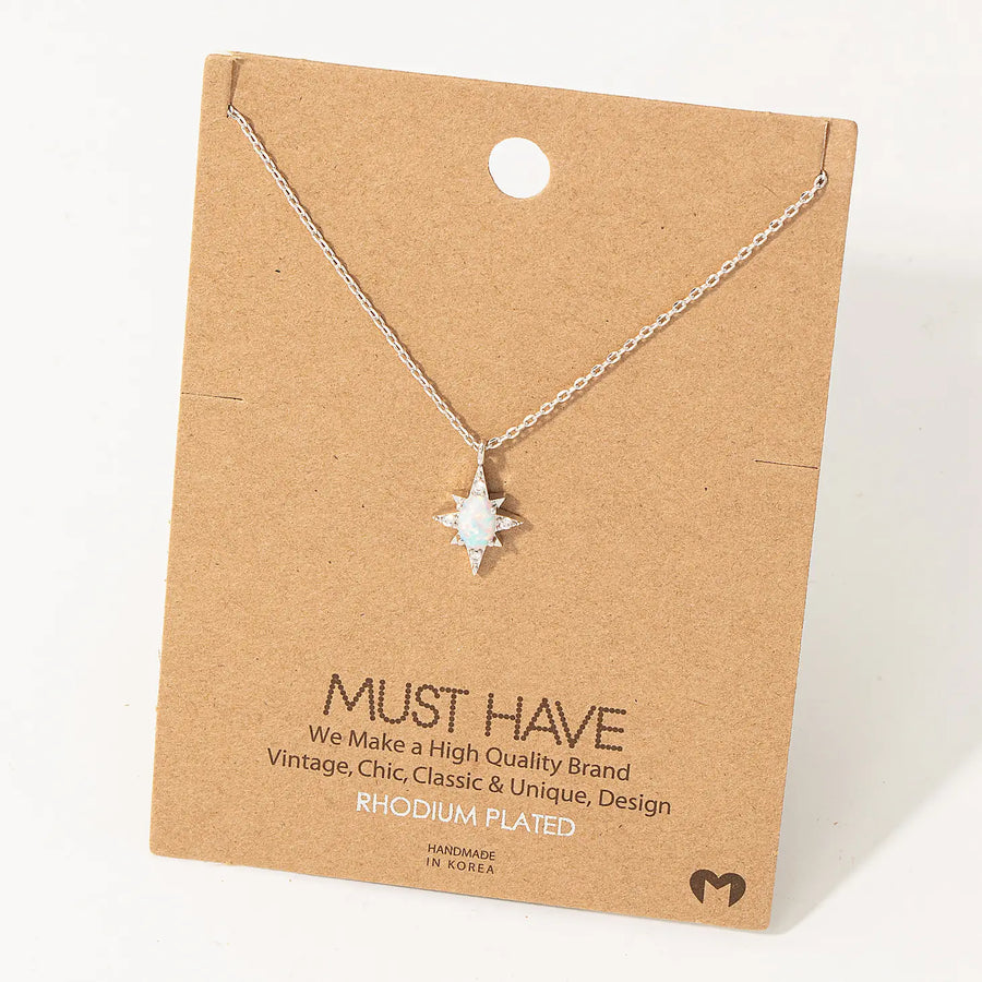 Mini Star Opal Necklace