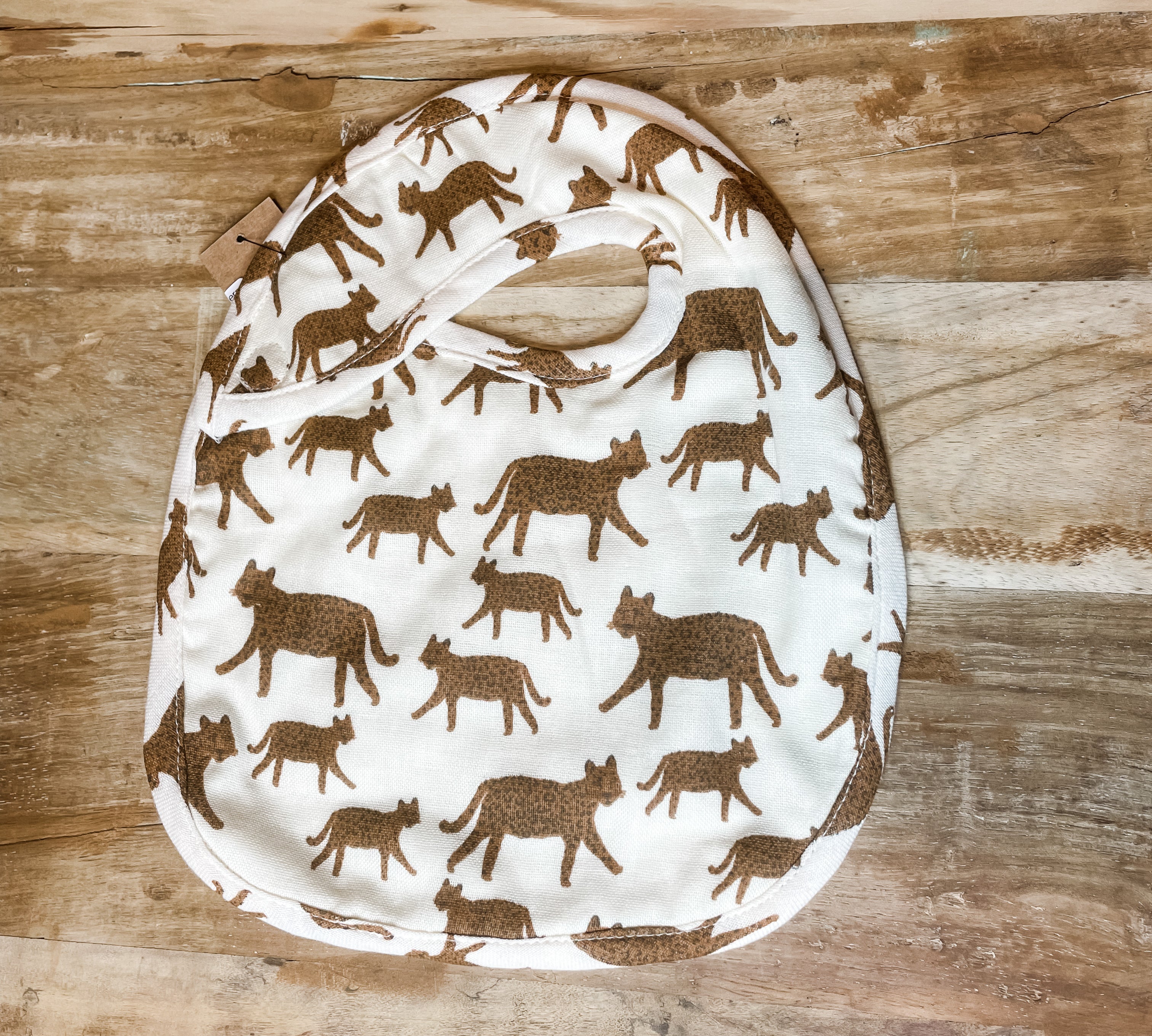Cotton Baby Bib w/ Pattern