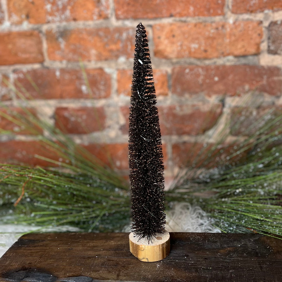 Bottle Brush Tree w/ 8 LEDs 11.75”
