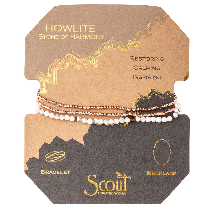Delicate Stone Wrap Bracelet