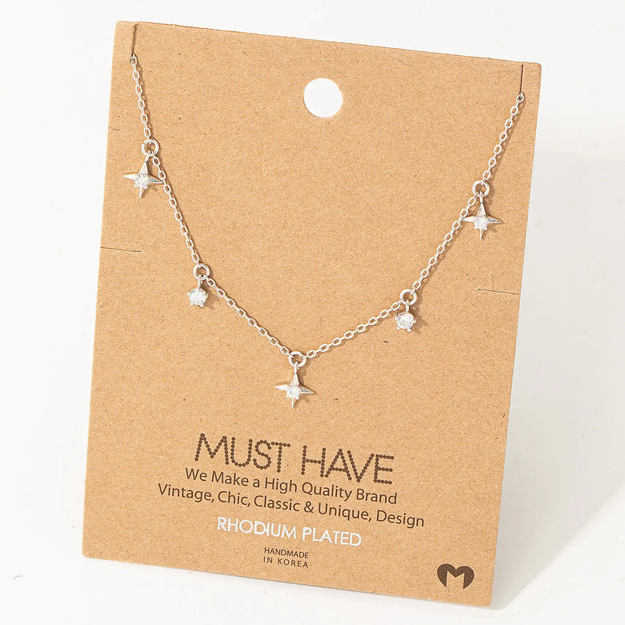 Five Star Charm Necklace