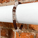 Acrylic Bamboo Heishi Bracelet