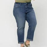 Plus Sol Cuffed Boyfriend Vervet Jeans