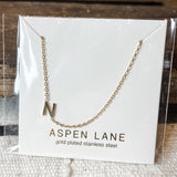 Gold Initial Monogram Necklace