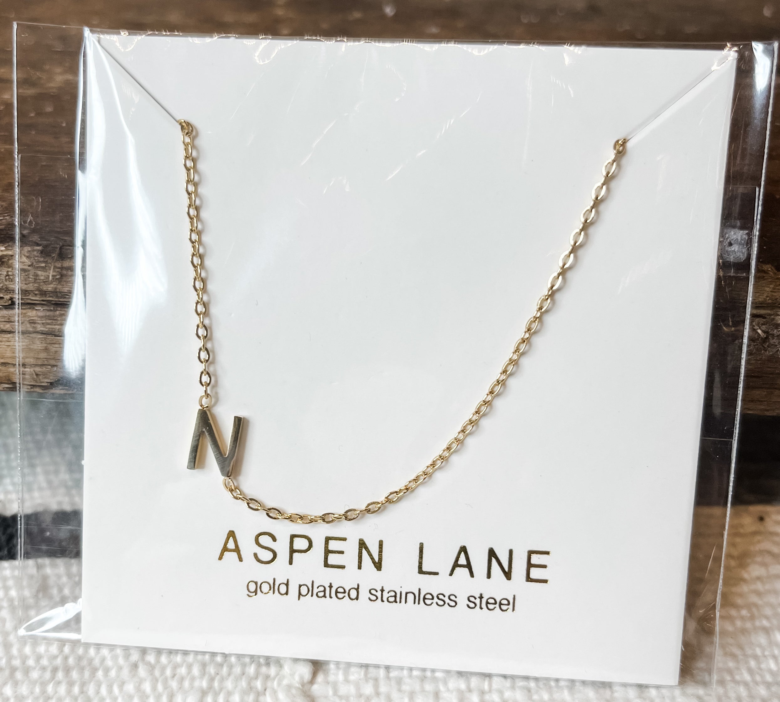 Gold Initial Monogram Necklace