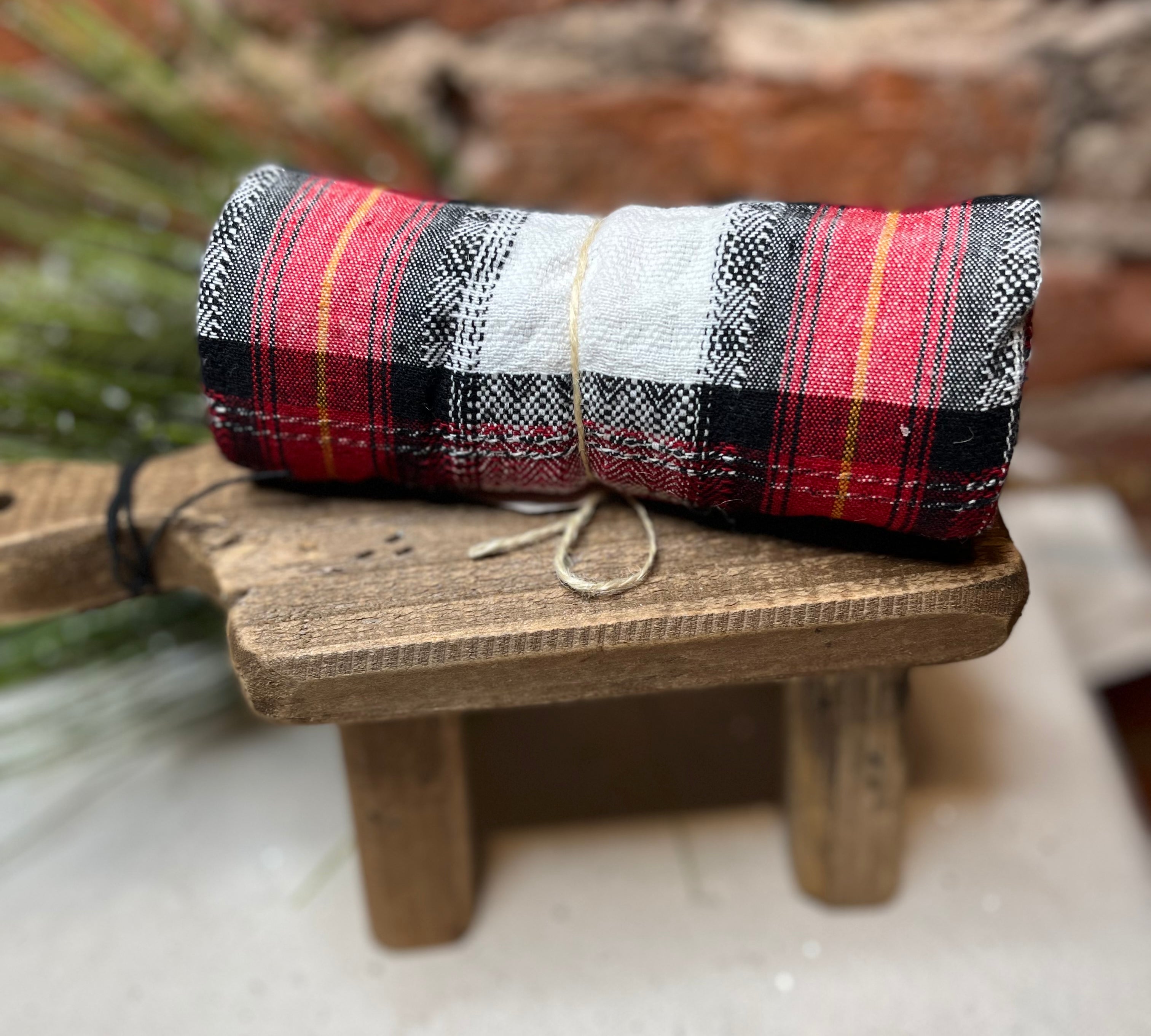 Multi Color Plaid Dishtowel