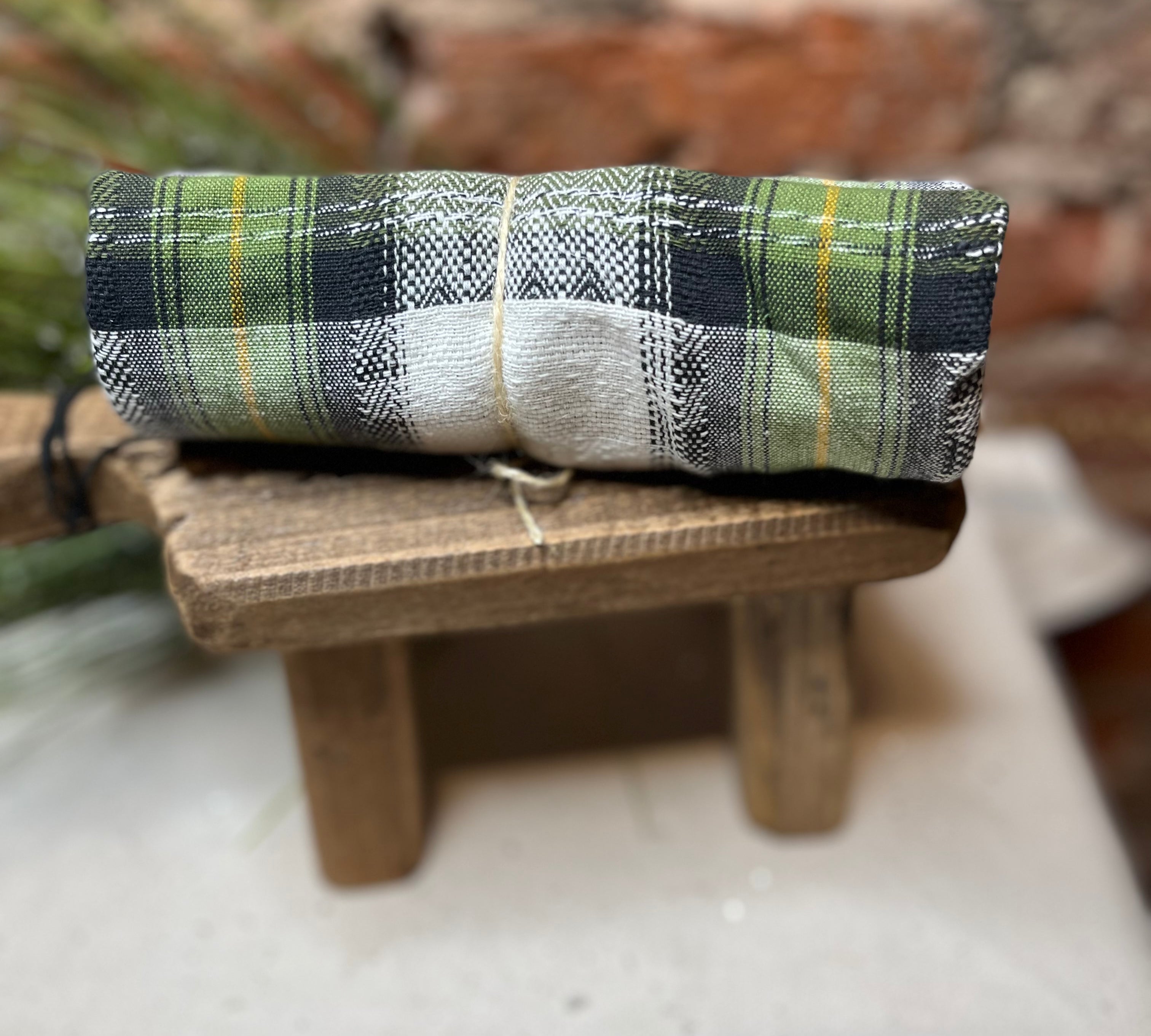 Multi Color Plaid Dishtowel
