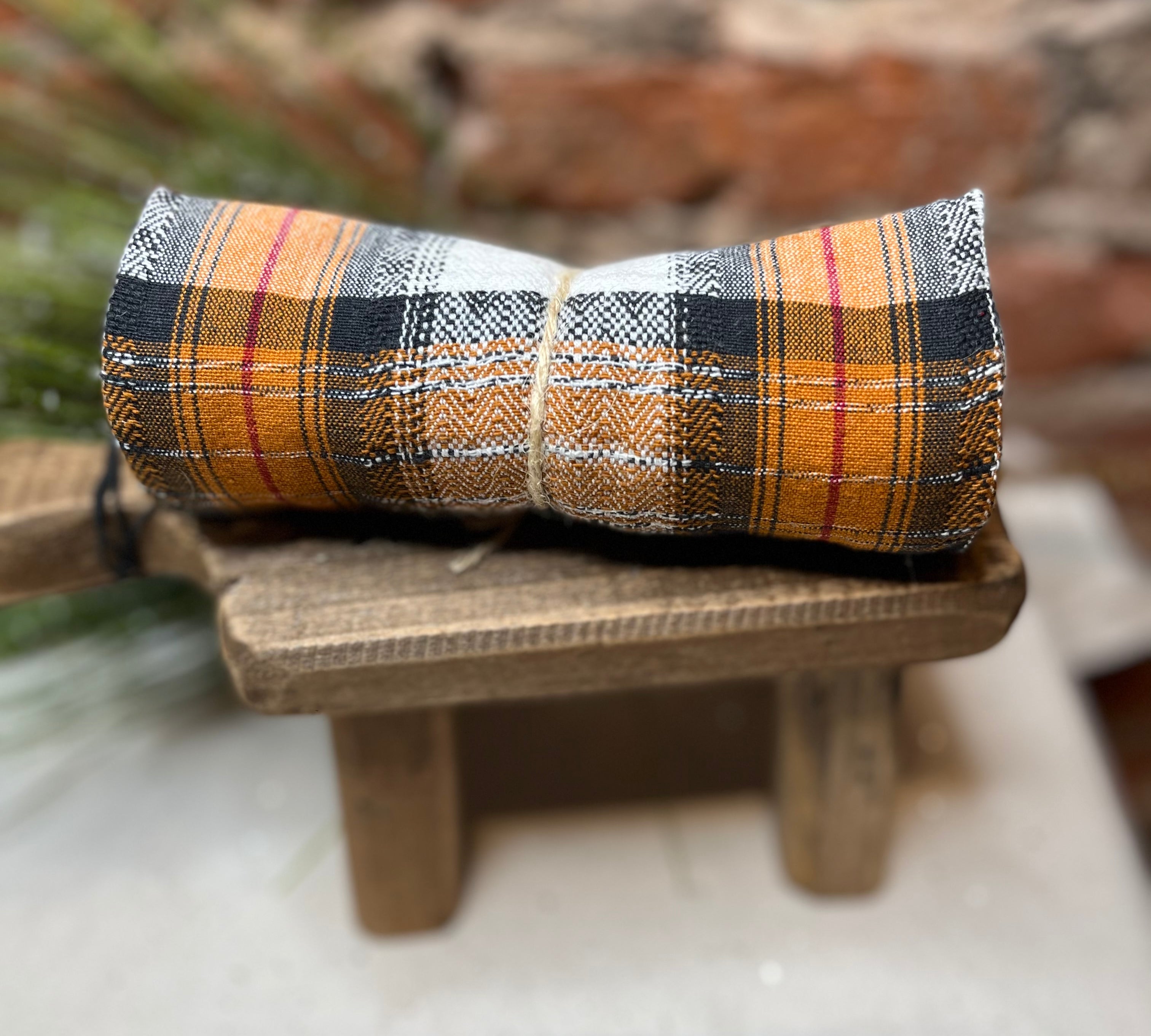 Multi Color Plaid Dishtowel