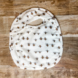 Cotton Baby Bib w/ Pattern