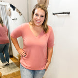 Plus V-Neck Tee