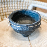 Paper Mache Footed Bowl 6x4