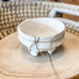 Paper Mache Footed Bowl 6x4