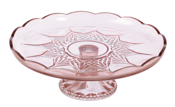 Large Blush Vintage Cake Stand - MarketPlaceManning