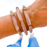 Acrylic Tube Bamboo Bracelet