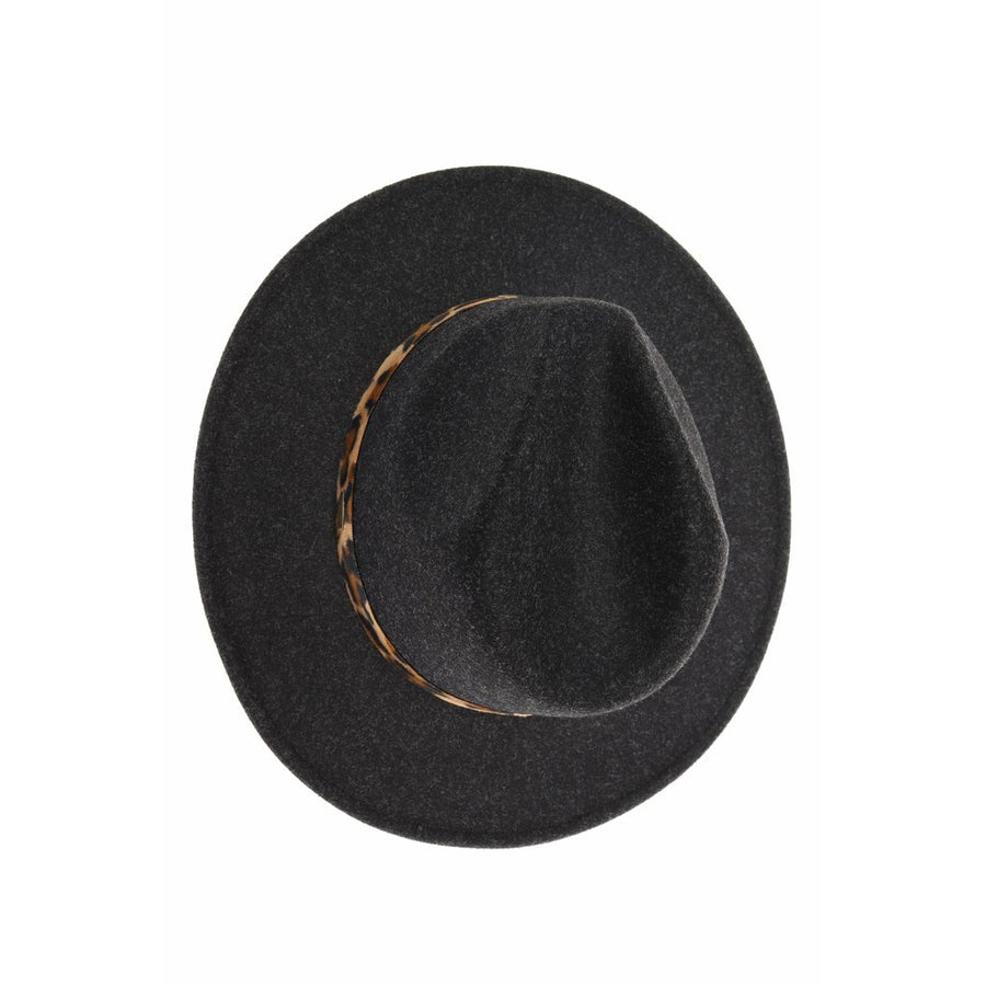 CC Leopard Trim Vegan Panama Hat