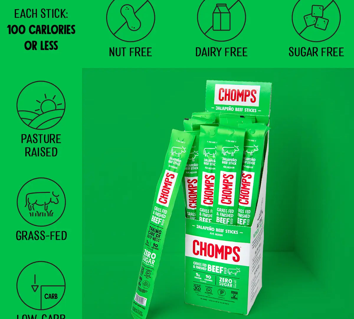 Chomps Grass Fed Jerky