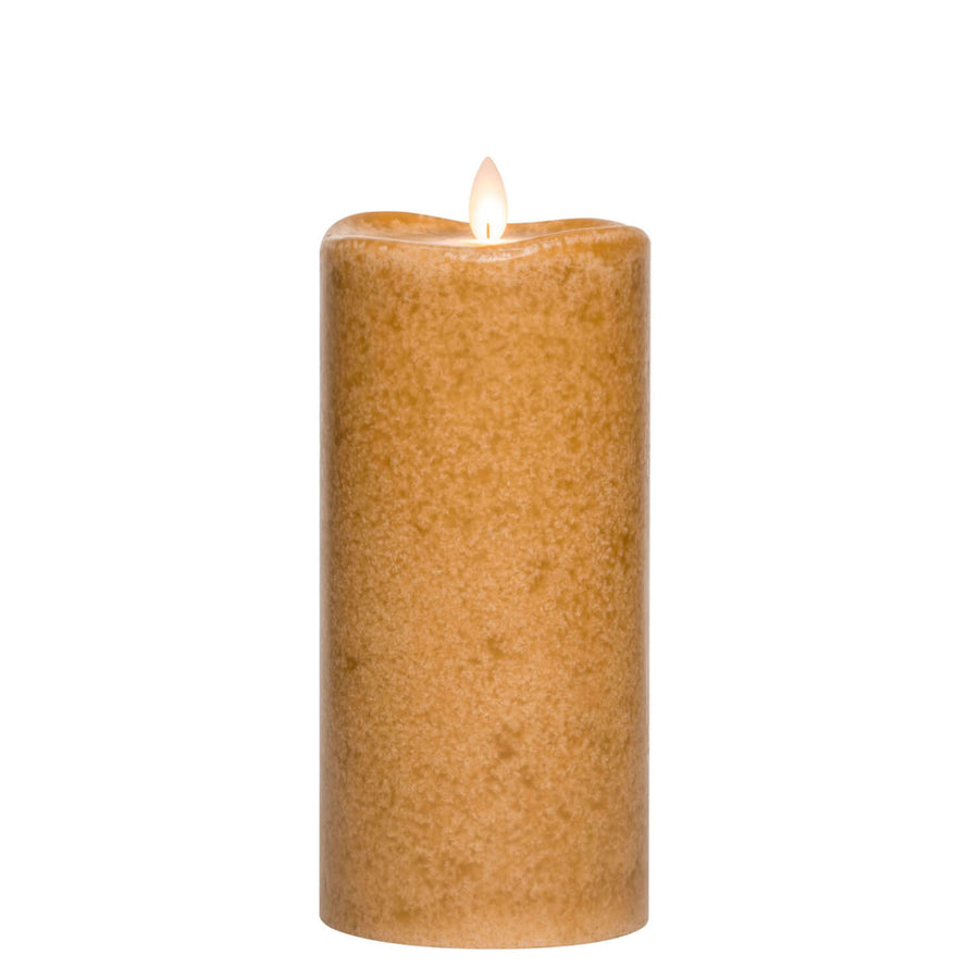 Smooth Pillar Mottled Candle 8”