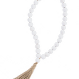 Wood Bead Loop w/ Tassle