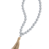 Wood Bead Loop w/ Tassle