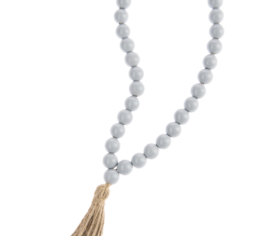 Wood Bead Loop w/ Tassle
