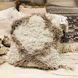 Diamond Shag Pillow