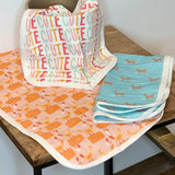 Doe A Deer Set of 3 Flour Sack Burp Cloths