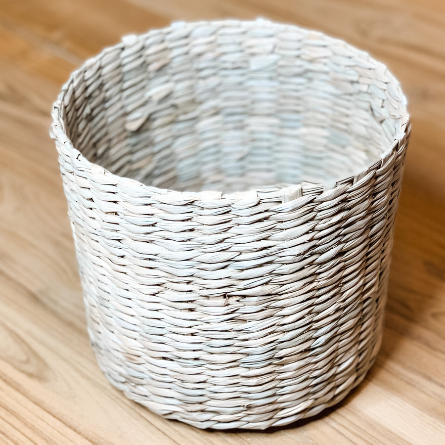 Round Woven Wheat Basket
