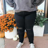 Plus High Waist Jet Black Judy Blue Jeans
