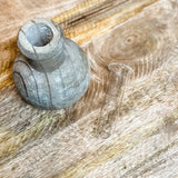 Pine Wood Bud Vase w/ Glass Insert