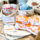 Doe A Deer Set of 3 Flour Sack Burp Cloths