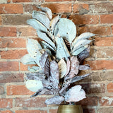 Dry Hydrangea Leaf Spray 43”