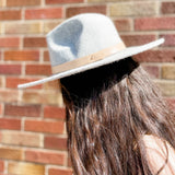 Wool Felt Flat Brim Hat