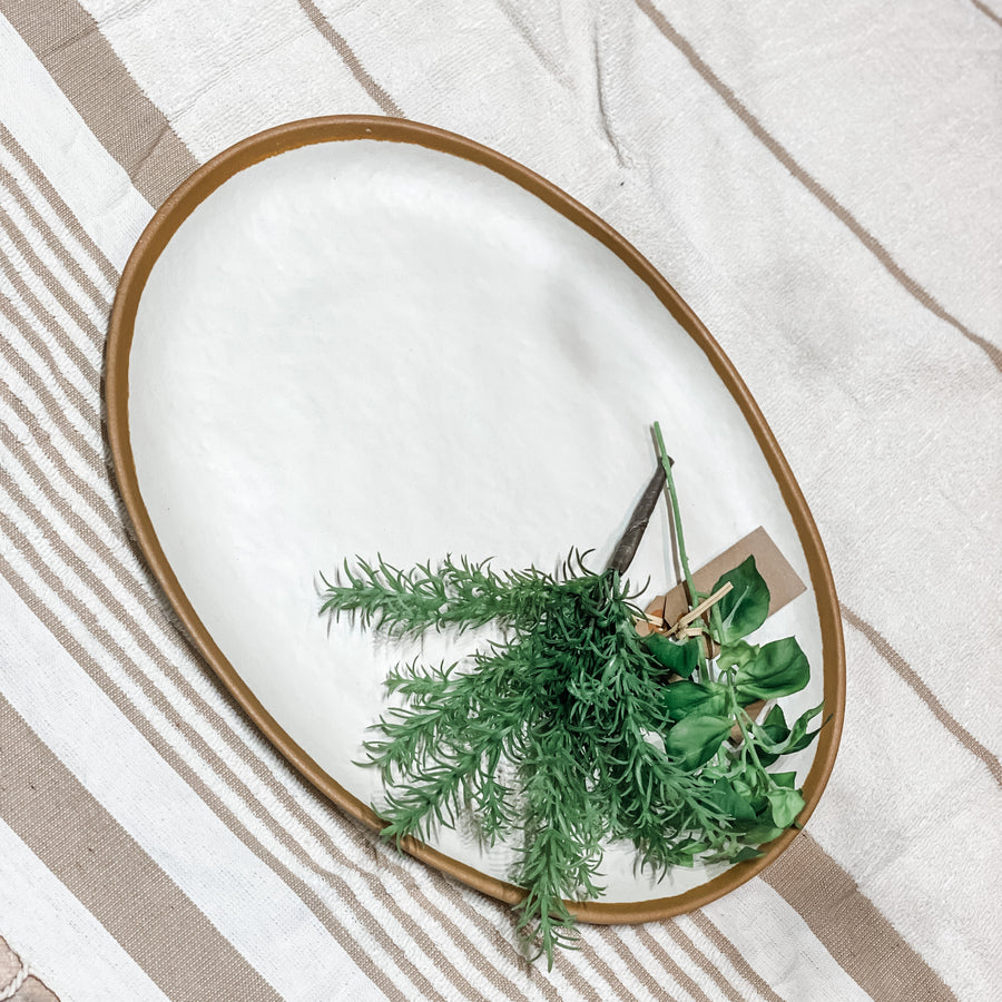 Potter Terracotta Oval Platter