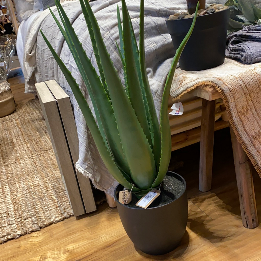 Faux Aloe Plant in Pot 26.5”