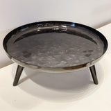 Shiny Gunmetal Pedestal