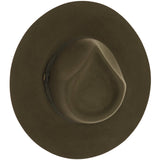 CC Ribbon Band Trim Wool Felt Panama Hat