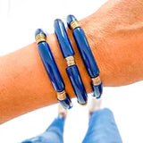 Acrylic Tube Bamboo Bracelet