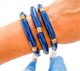 Acrylic Tube Bamboo Bracelet