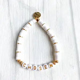 Acrylic Bamboo Heishi Bracelet